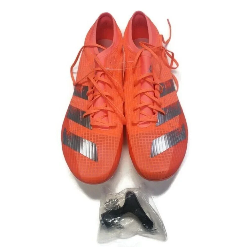 Adidas Mens Size 13 Adizero Ambition Track and Field Running Shoes Spikes Coral